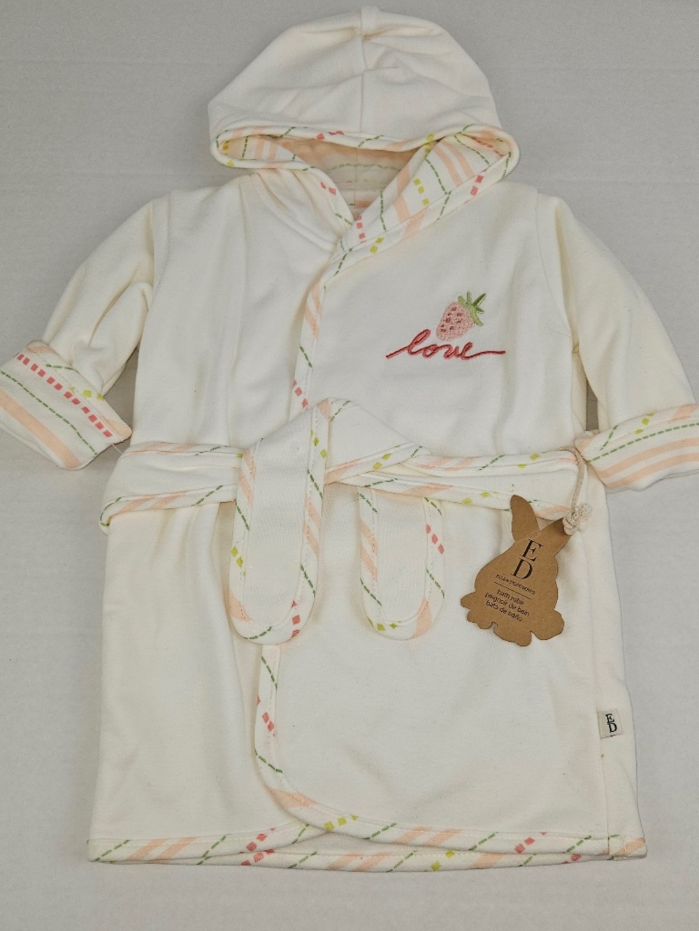 Ellen Degeneres Baby Girl Bath Robe Strawberry